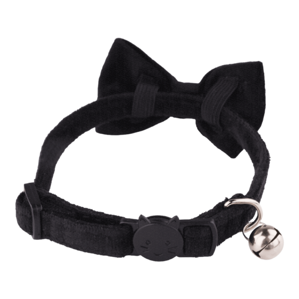 Velvet Cat Collars Black (5)