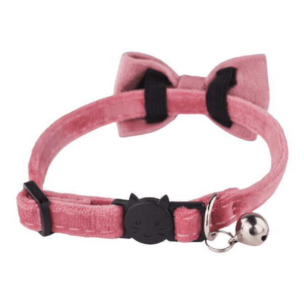 Velvet Cat Collars Pink (5)