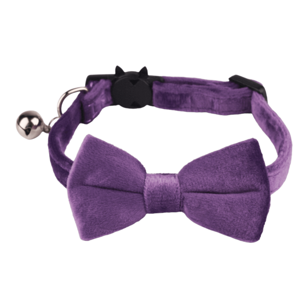 Velvet Cat Collars Purple (1)
