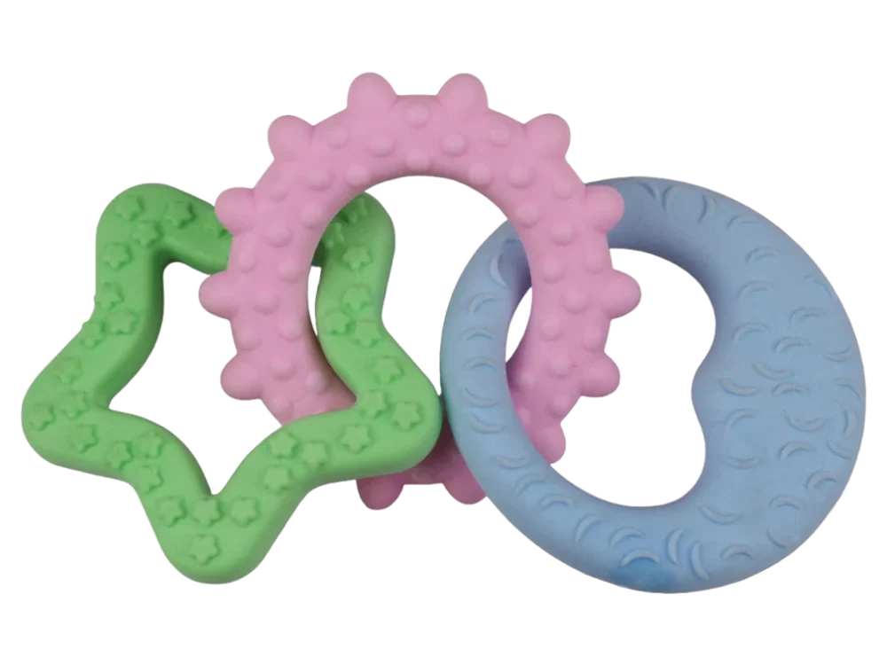 Chew Toys For Dogs - Teethers Delight - Sun, Moon & Stars