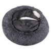 Cat Plush Calming Pet Bed - Dark Grey - Image 2