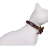 Cat Collar - Velvet - Brown - Image 5