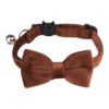 Cat Collar - Velvet - Brown