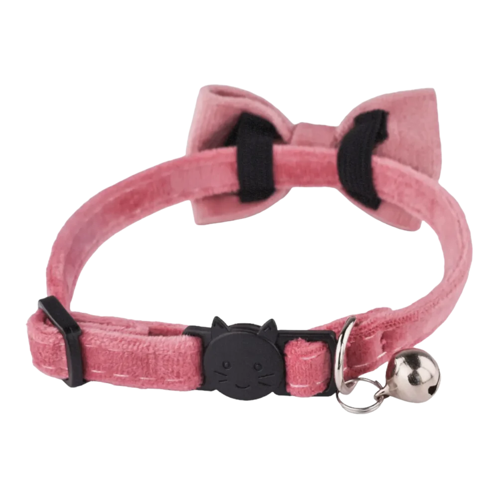 Cat Collar - Velvet - Pink - Image 2