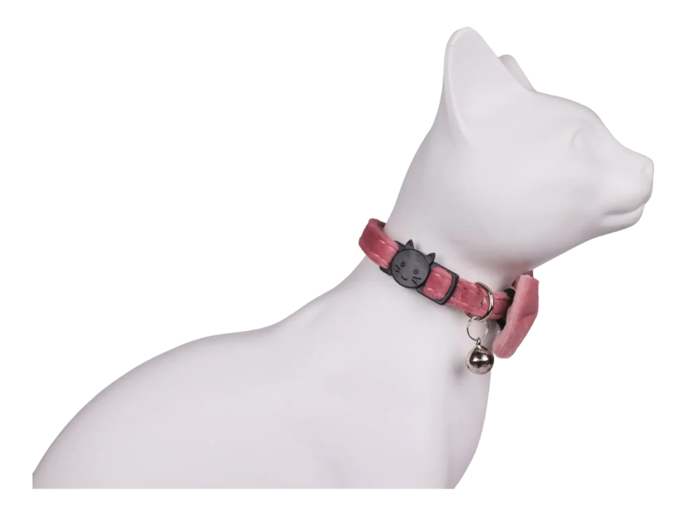 Cat Collar - Velvet - Pink - Image 5