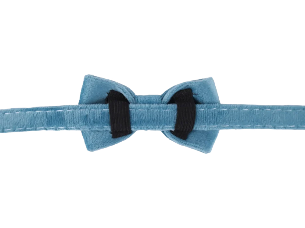 Cat Collar - Velvet - Turquoise - Image 3