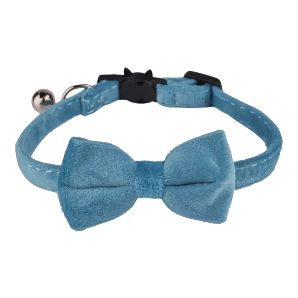 Cat Collar - Velvet - Turquoise