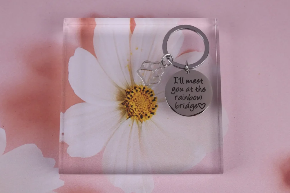 Cat In Loving Memory - Keyring - Ill Meet You At The Rainbow Bridge - Image 5