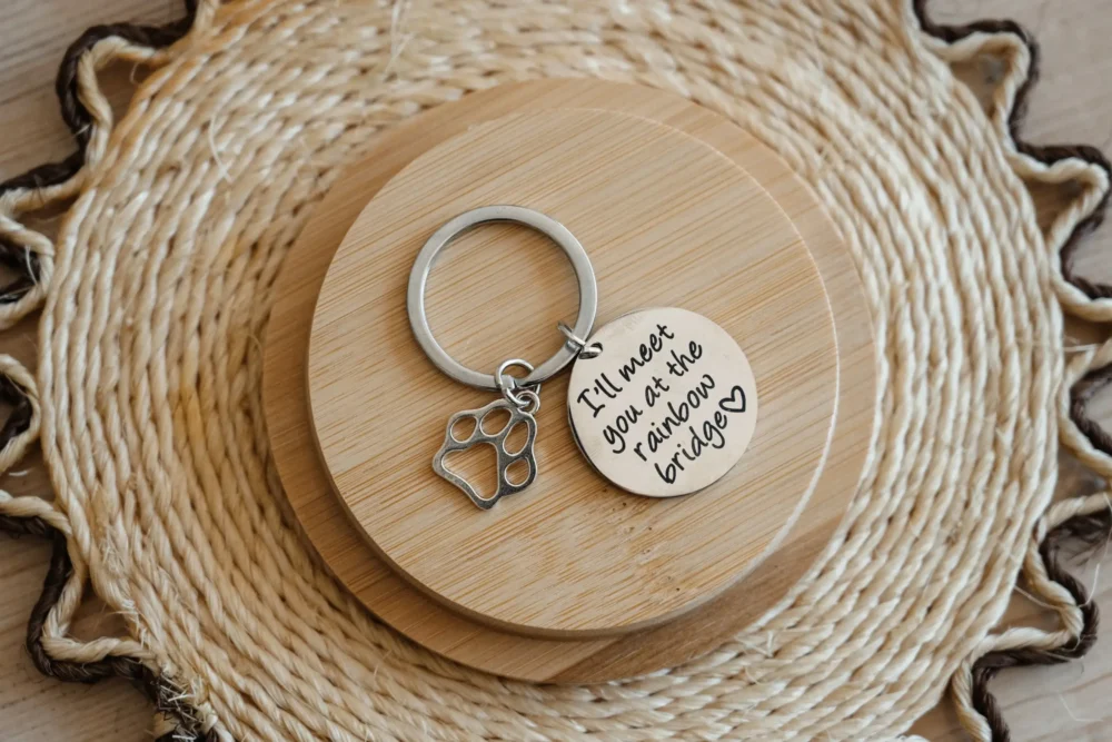 Cat In Loving Memory - Keyring - Ill Meet You At The Rainbow Bridge - Image 3