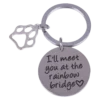 Cat In Loving Memory - Keyring - Ill Meet You At The Rainbow Bridge