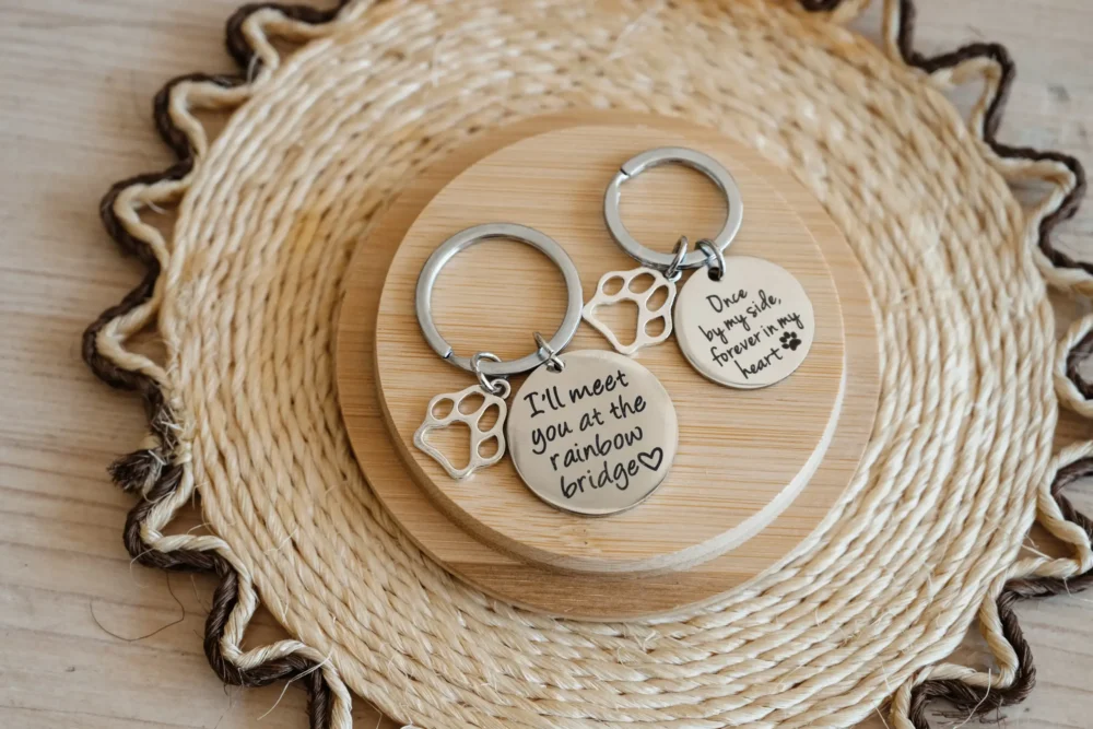 Cat In Loving Memory - Keyring - Ill Meet You At The Rainbow Bridge - Image 4