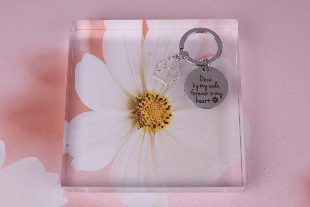 Cat In Loving Memory - Keyring - Once by my side, forever in my heart - Image 5