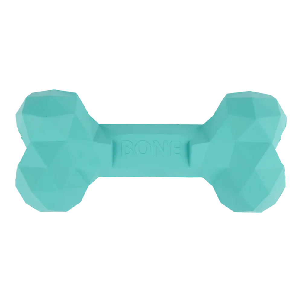 Chew Toys For Dogs - Diamond Bone - Large - Aqua - Image 2