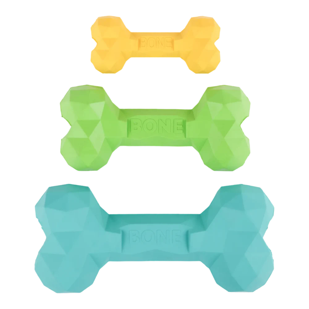 Chew Toys For Dogs - Diamond Bone - Medium - Green - Image 5