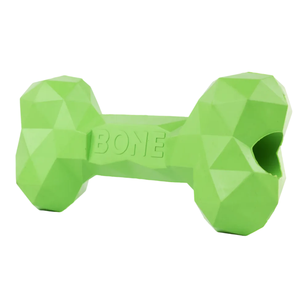 Chew Toys For Dogs - Diamond Bone - Medium - Green