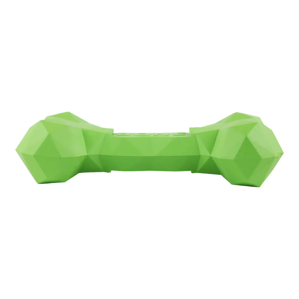 Chew Toys For Dogs - Diamond Bone - Medium - Green - Image 3