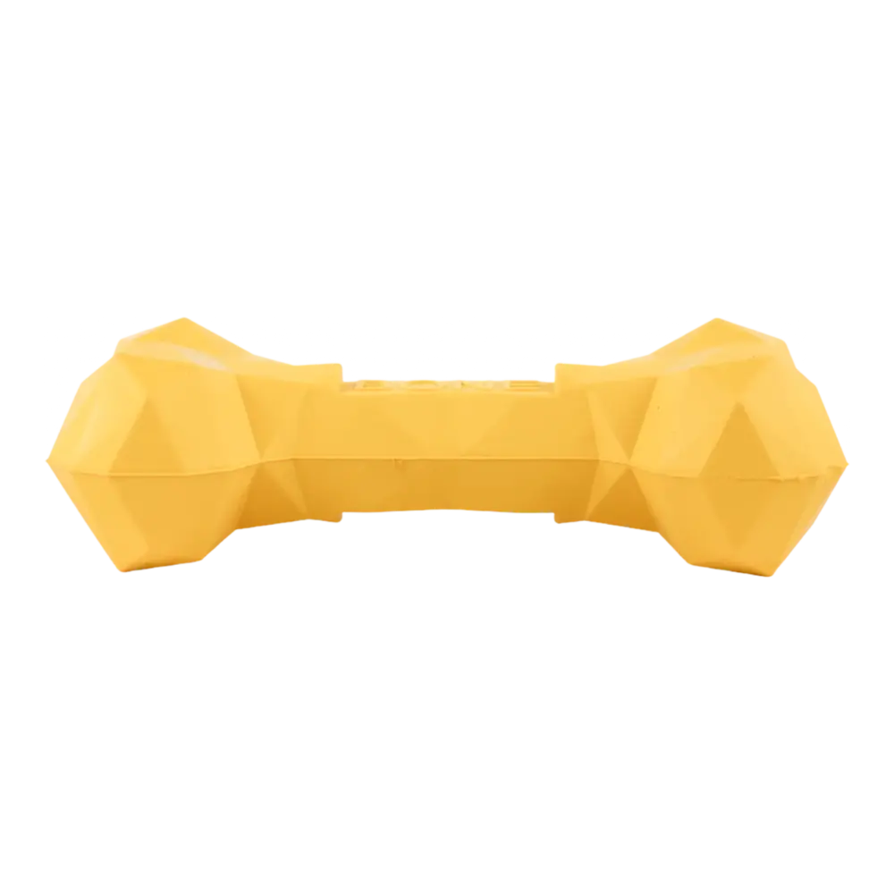 Chew Toys For Dogs - Diamond Bone - Small - Yellow - Image 3