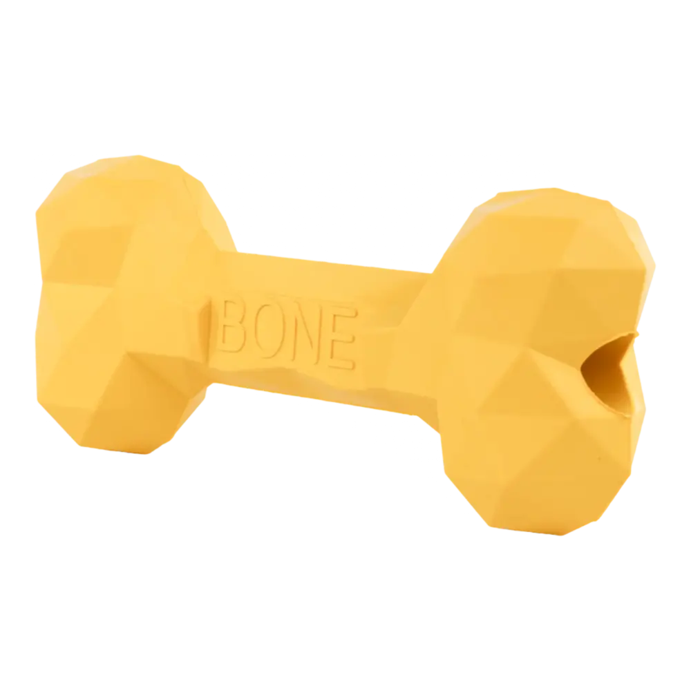 Chew Toys For Dogs - Diamond Bone - Small - Yellow