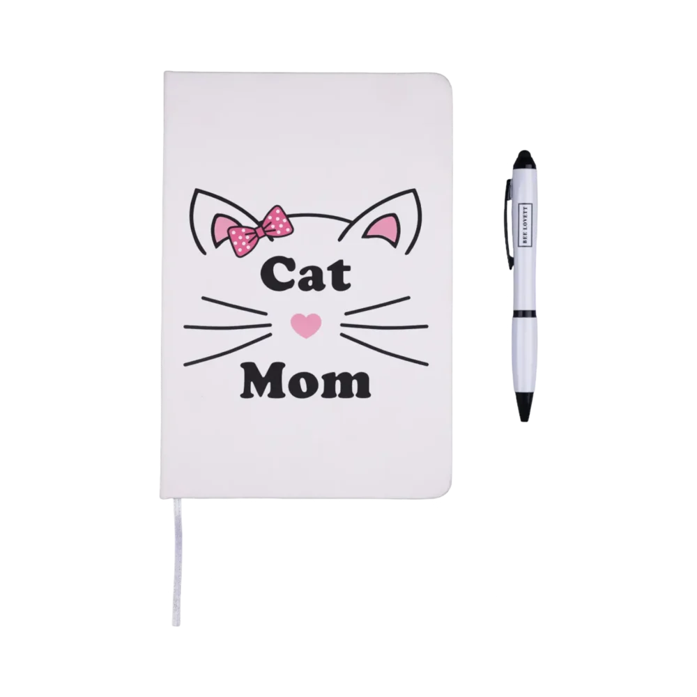 Notebook And Pen Gift Set - Cat Mom