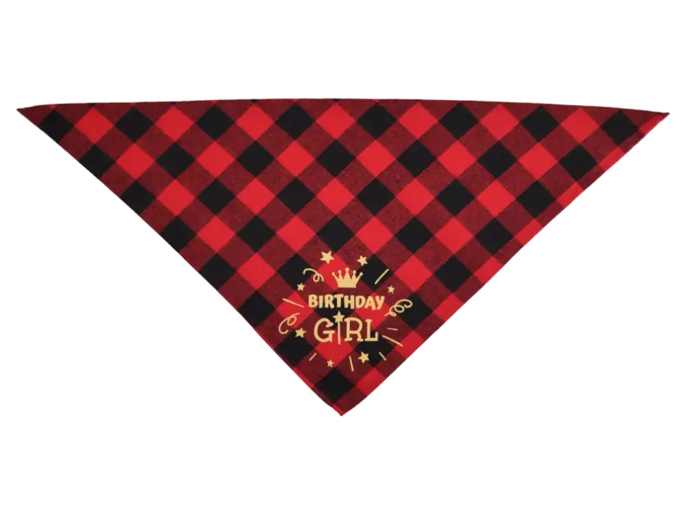 Dog Bandana - Happy Birthday Red - Image 2