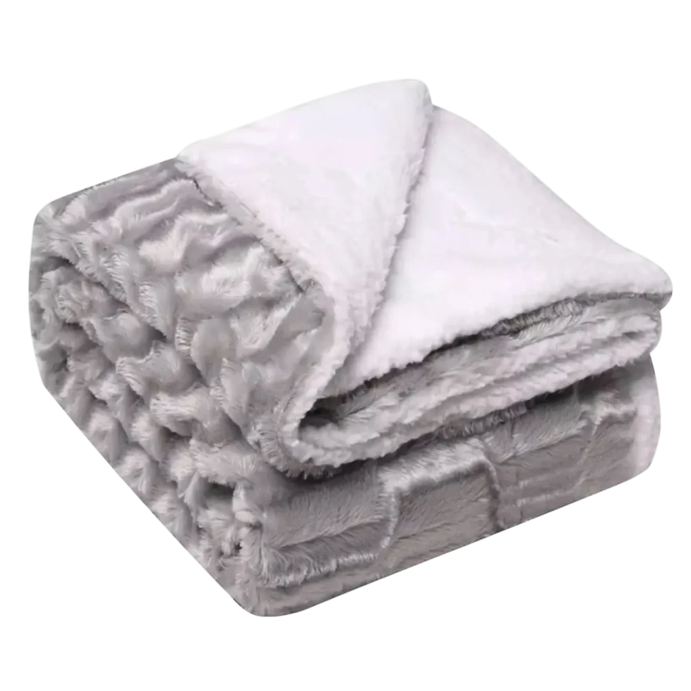 Ultra Soft Luxury Fleece Blanket - Silver