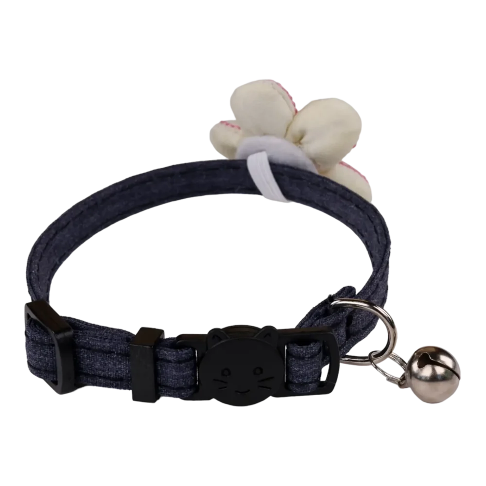 Cat Collar - Daisy Dreams - Denim - Image 2