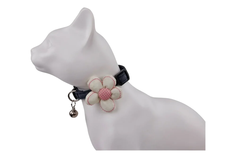 Cat Collar - Daisy Dreams - Denim - Image 3