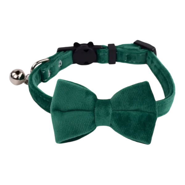 Cat Collar – Velvet – Emerald (1)