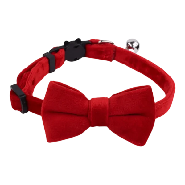 Cat Collar – Velvet – Red (1)