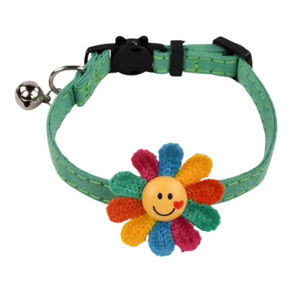 Cat Collars – Emoji – Green (1)