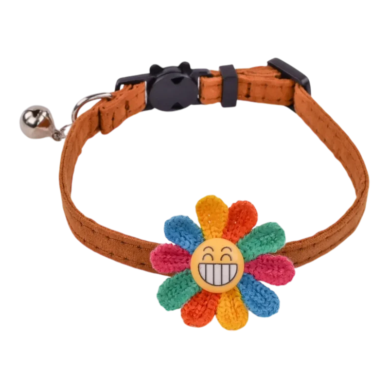 Cat Collars – Emoji – Tan (1)