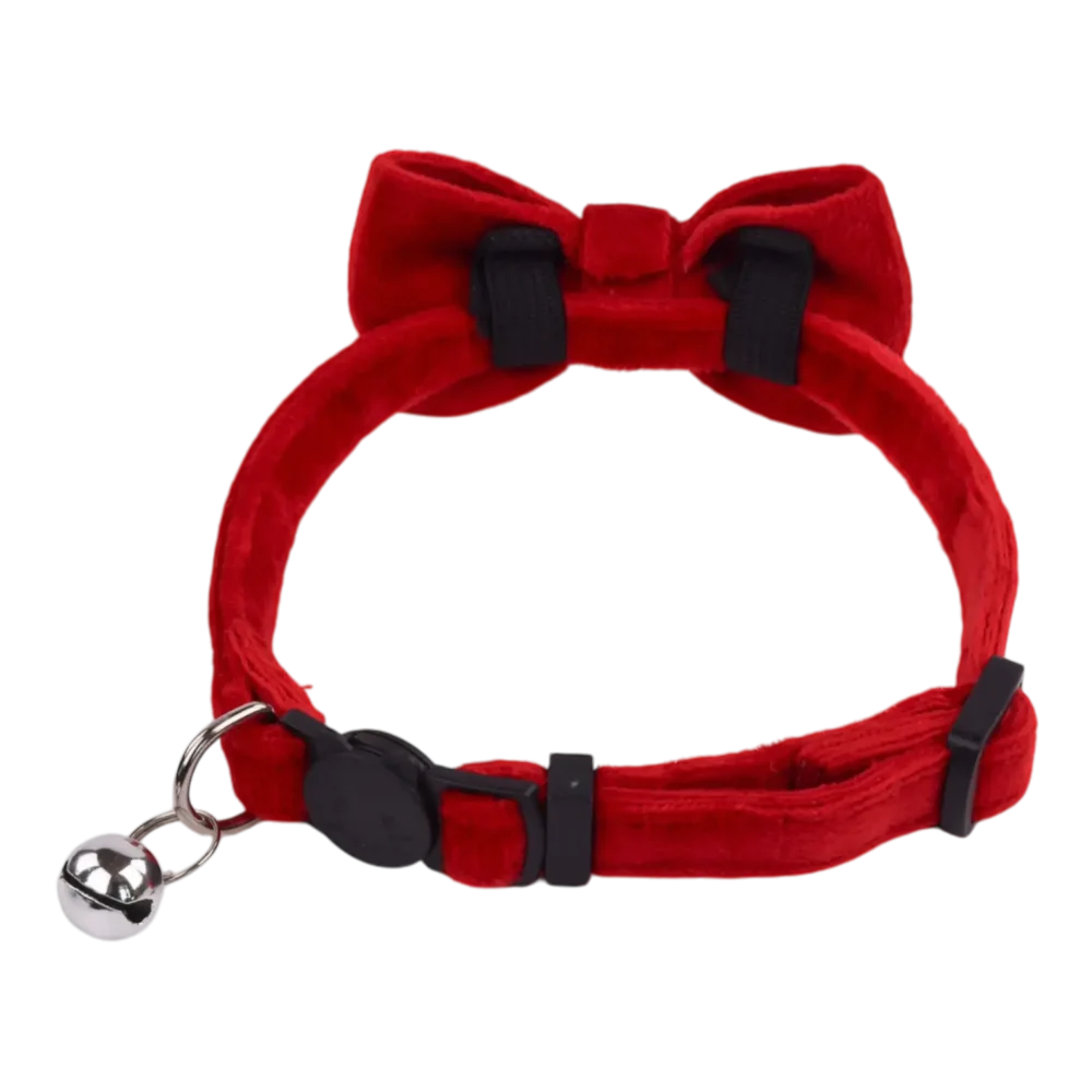 Cat Collar – Velvet – Red - Image 2