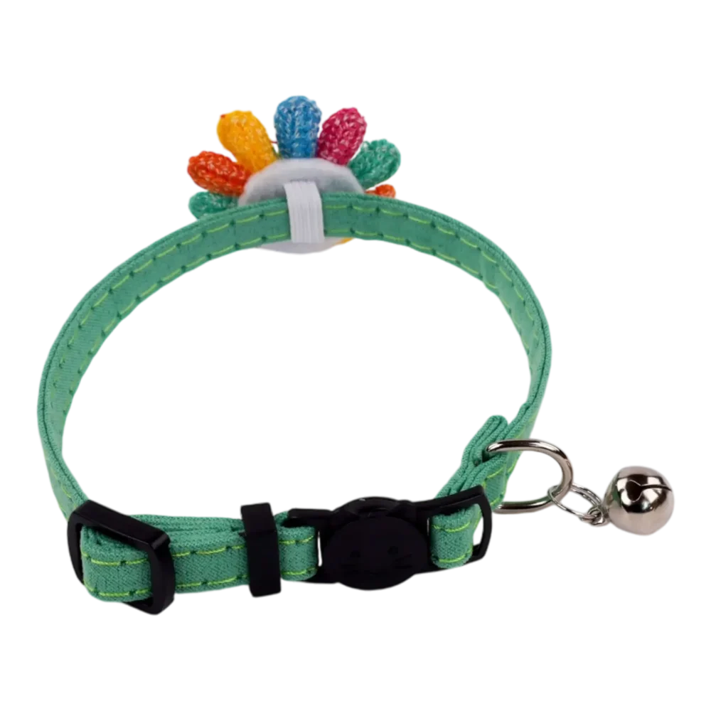 Cat Collar – Emoji – Green - Image 2