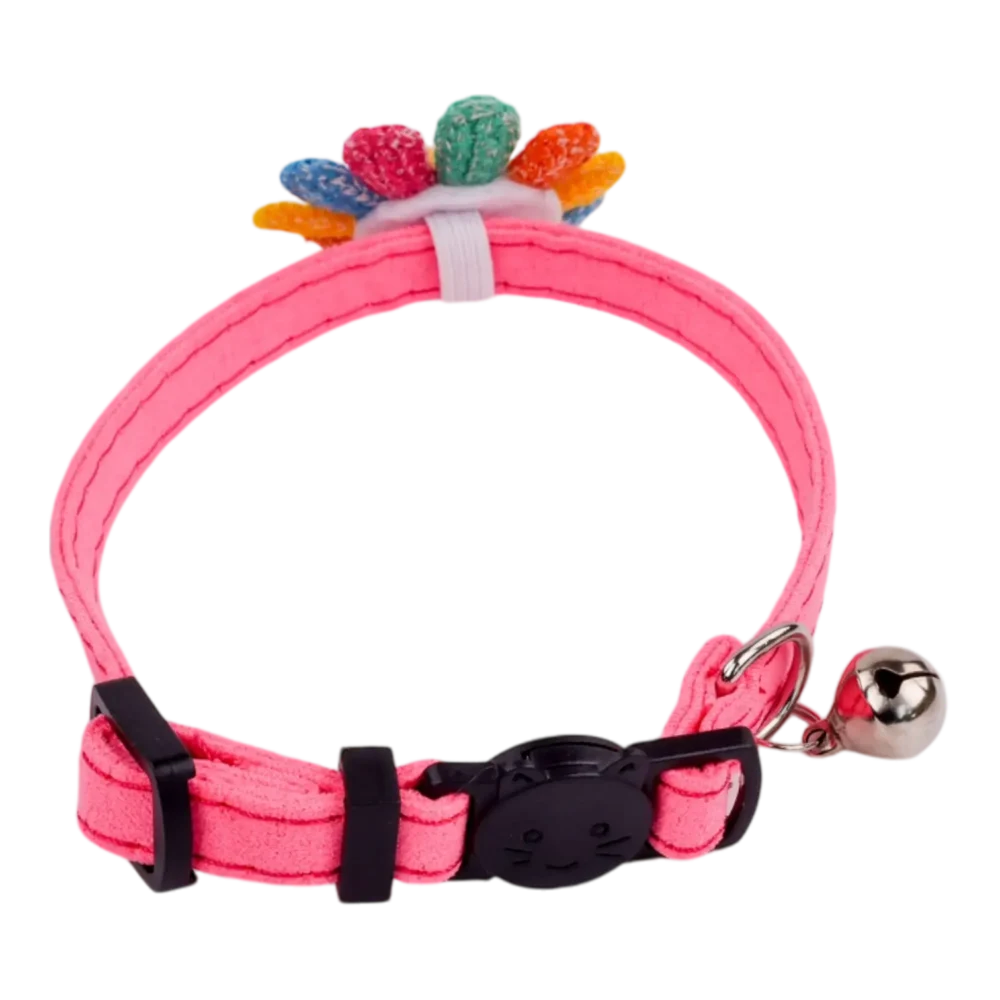 Cat Collar – Emoji – Pink - Image 2