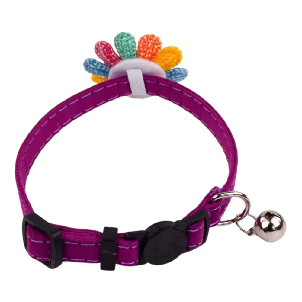 Cat Collar – Emoji – Purple - Image 2