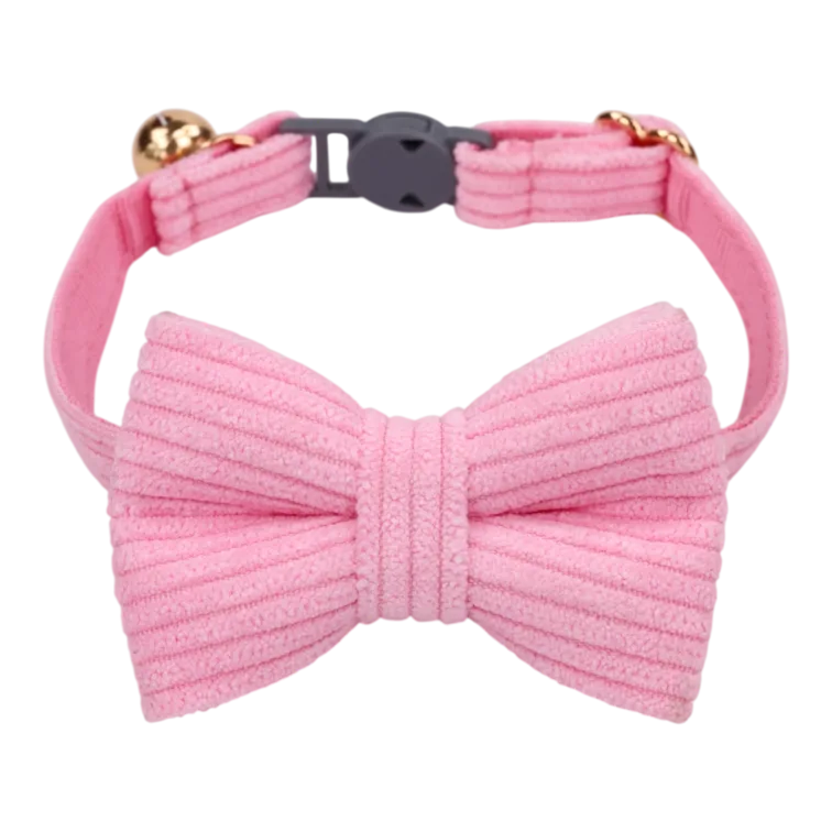 Cat Collar – Corduroy - Pink